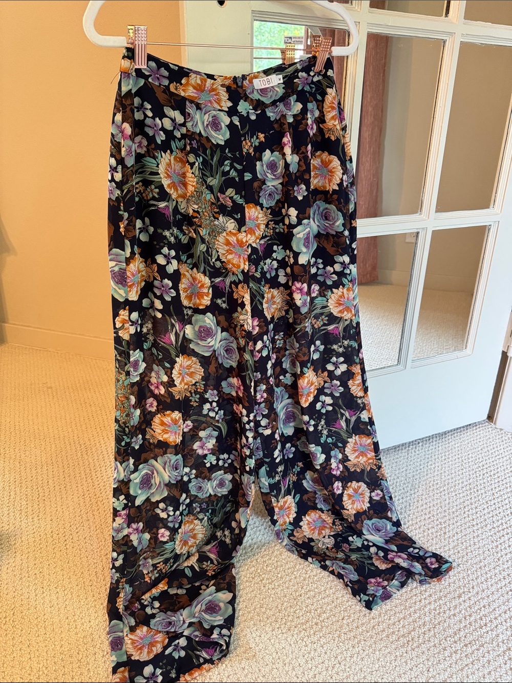 Tobi Wide Leg Palazzo Floral Pants